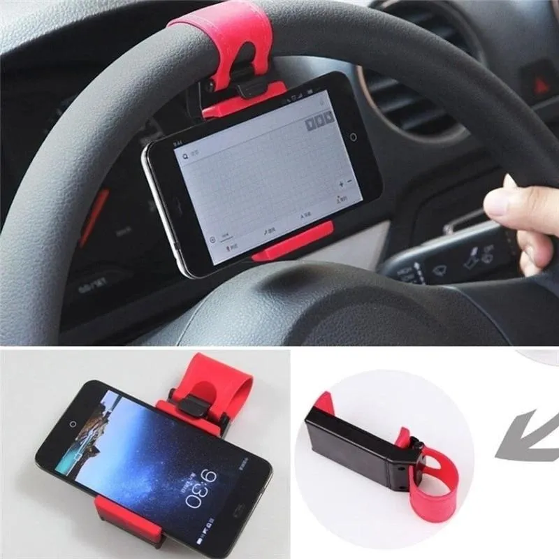 0268 Universal Car Steering Wheel Phone Holder