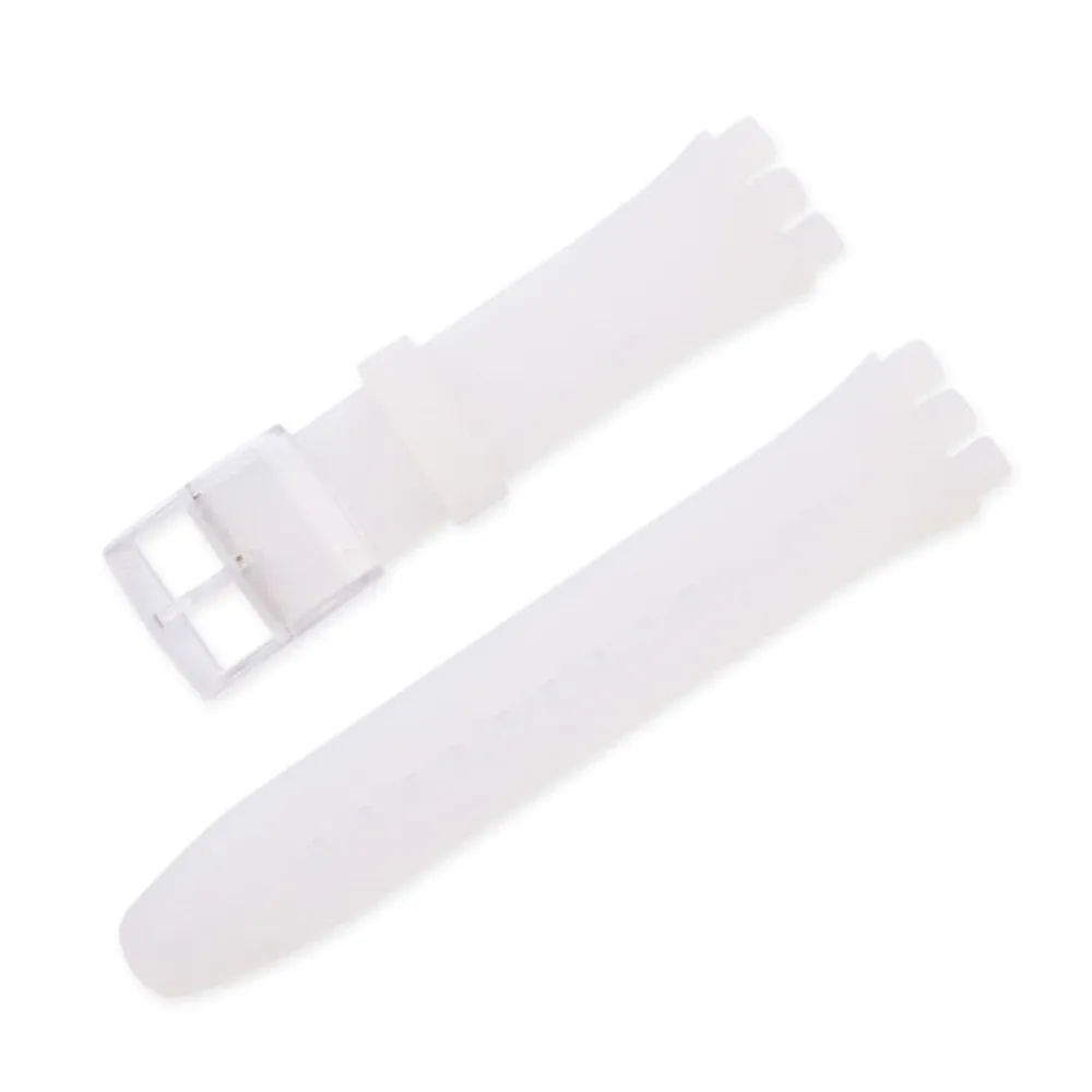 12mm Universal silicone watch strap - Transparent