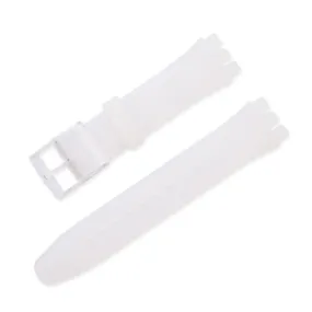 12mm Universal silicone watch strap - Transparent