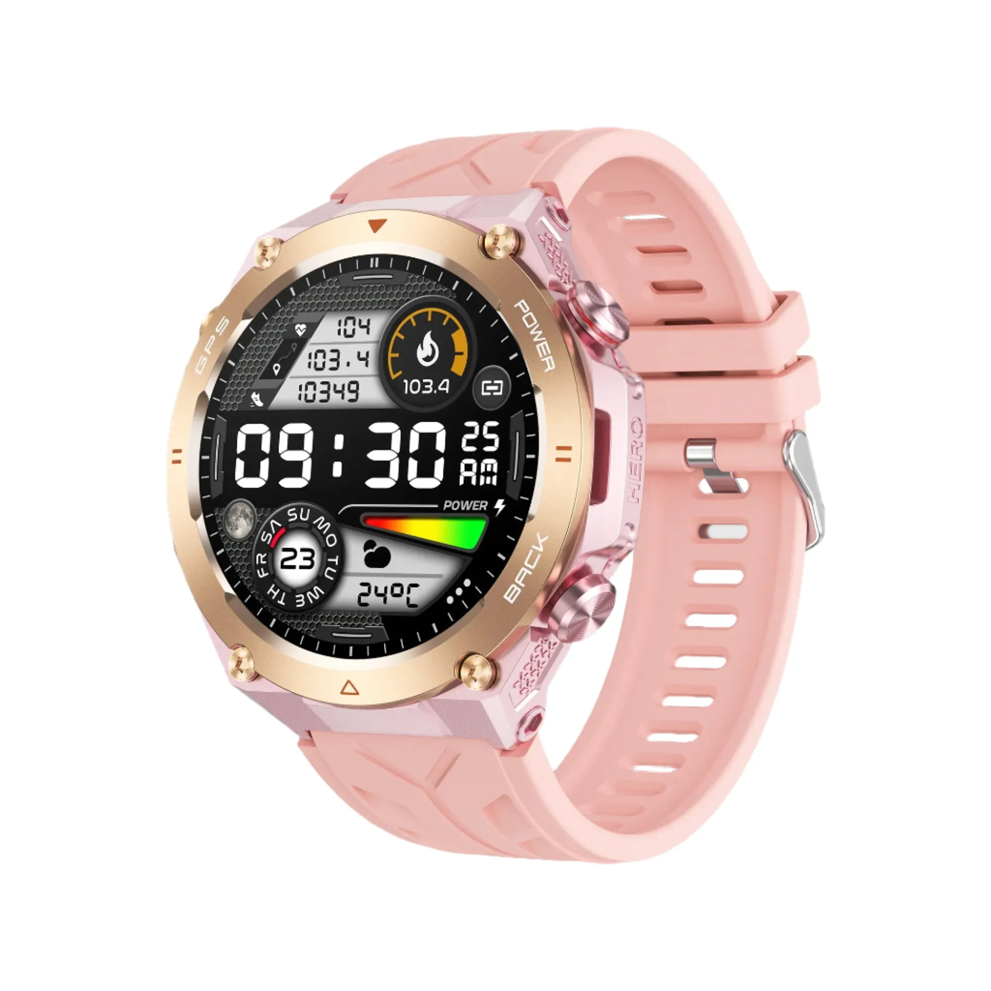 1.45" Ultra HD Display Built-In GPS & Compass 650Mah Battery Smartwatch