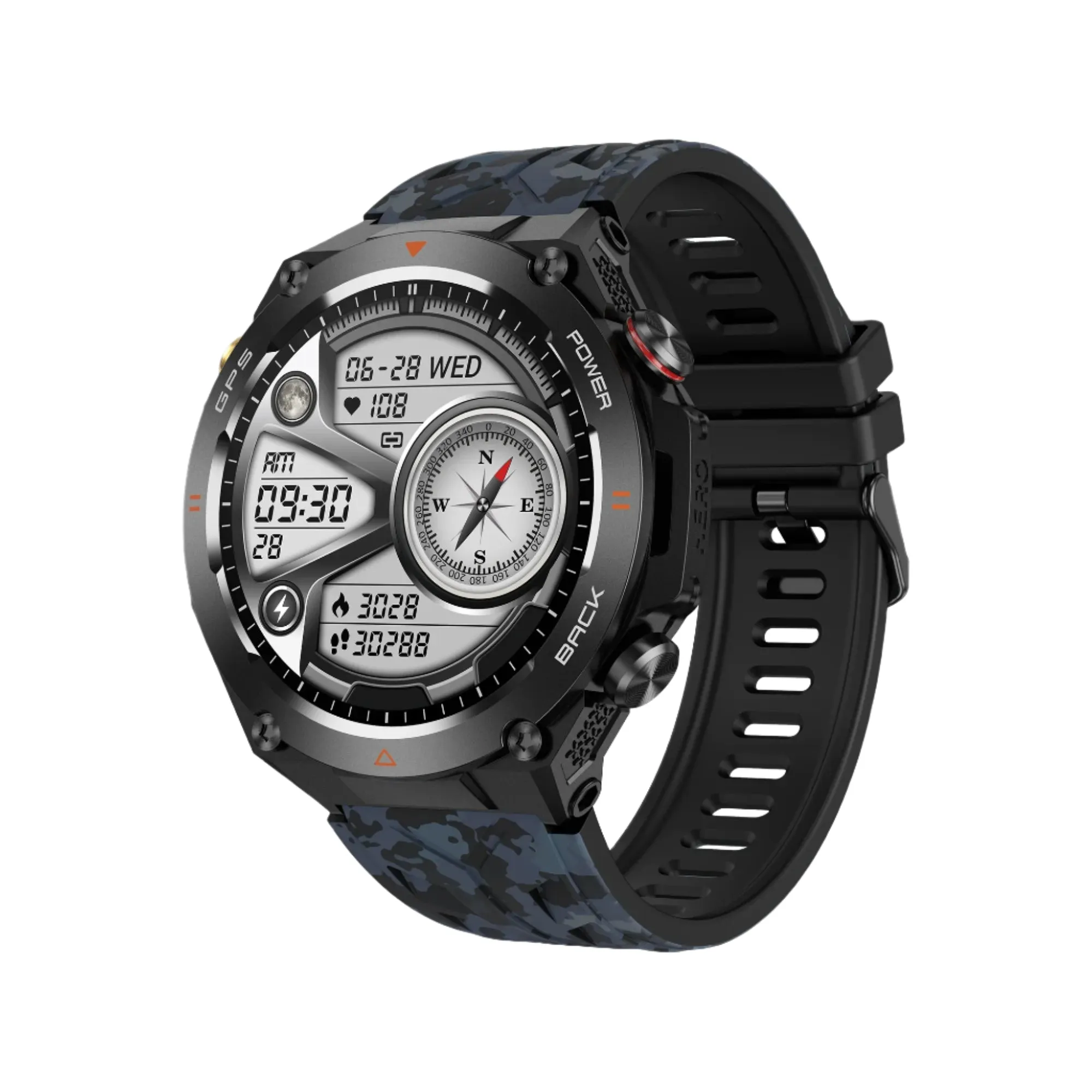 1.45" Ultra HD Display Built-In GPS & Compass 650Mah Battery Smartwatch