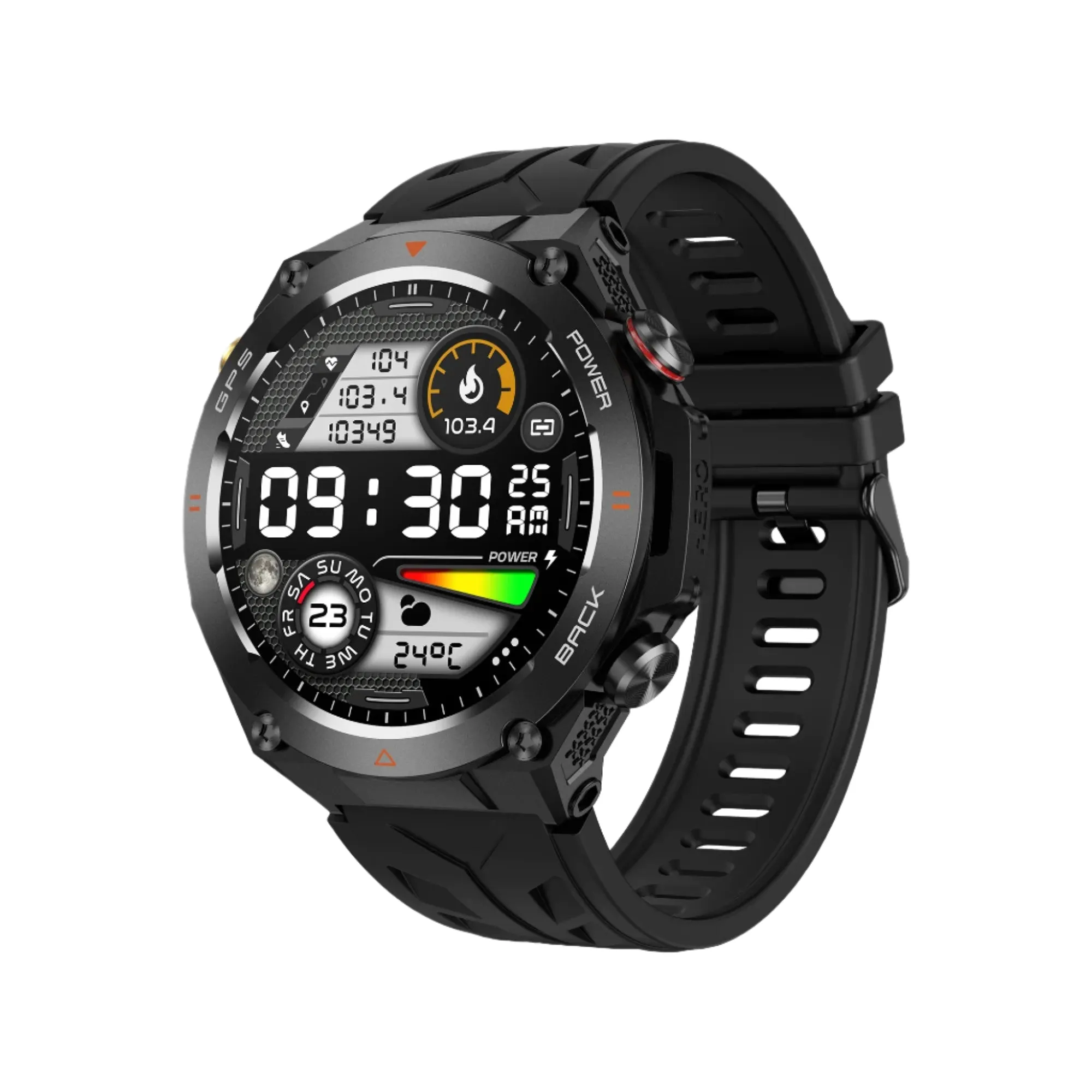 1.45" Ultra HD Display Built-In GPS & Compass 650Mah Battery Smartwatch