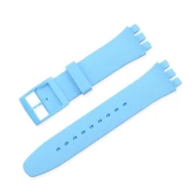 16mm Universal silicone watch strap - Baby Blue