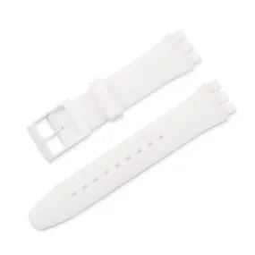 16mm Universal silicone watch strap - White