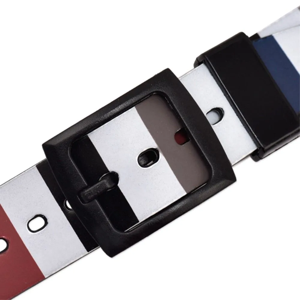 17mm Universal stripe printed silicone watch strap - Cartoon Lines