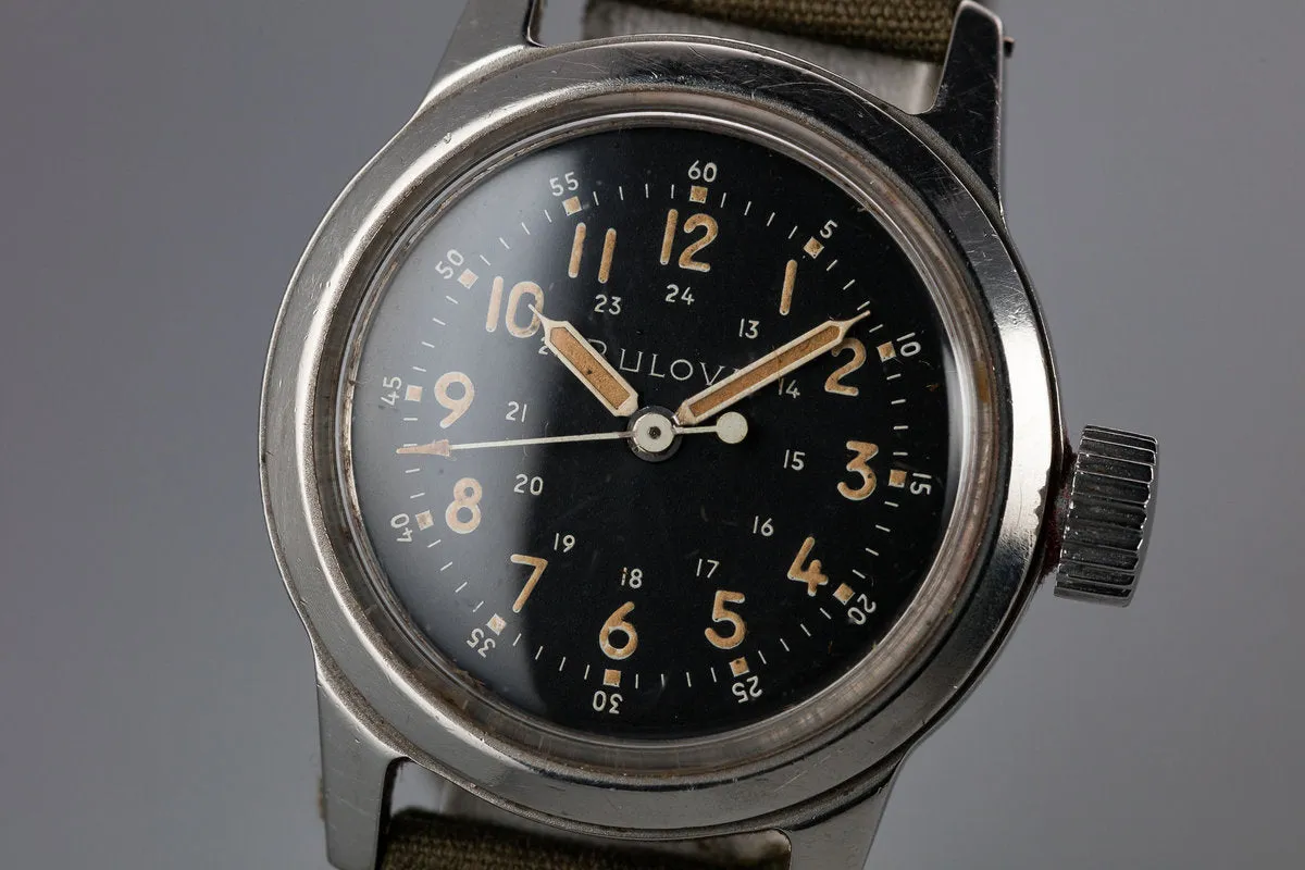 1950s Bulova A17A U.S. Military Issued Hacking Navigational Model