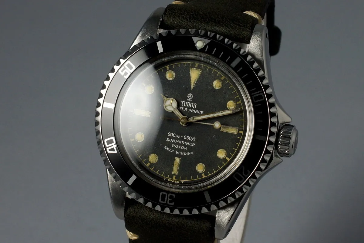 1963 Tudor Submariner 7928 PCG Gilt Chapter Ring Dial