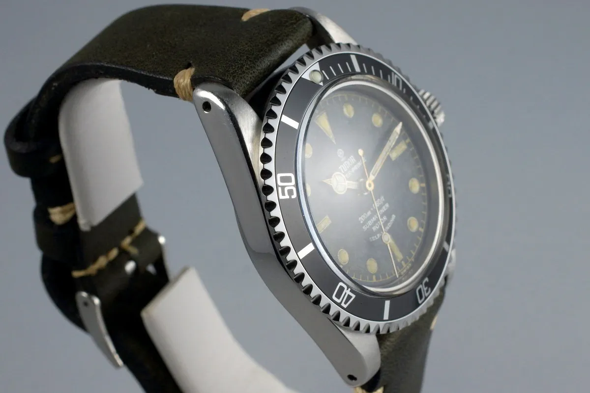 1963 Tudor Submariner 7928 PCG Gilt Chapter Ring Dial