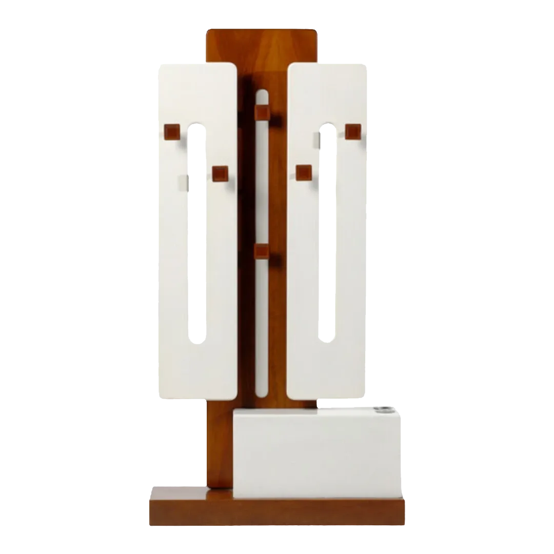 1970s Luigi Sormani : painted wood hall/coat stand, Italy