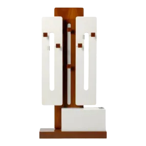 1970s Luigi Sormani : painted wood hall/coat stand, Italy