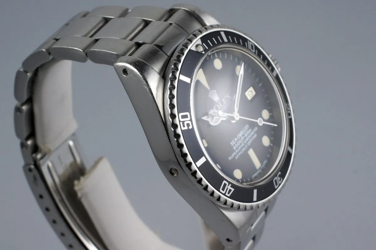 1978 Rolex Sea Dweller 1665 Matte Service Dial