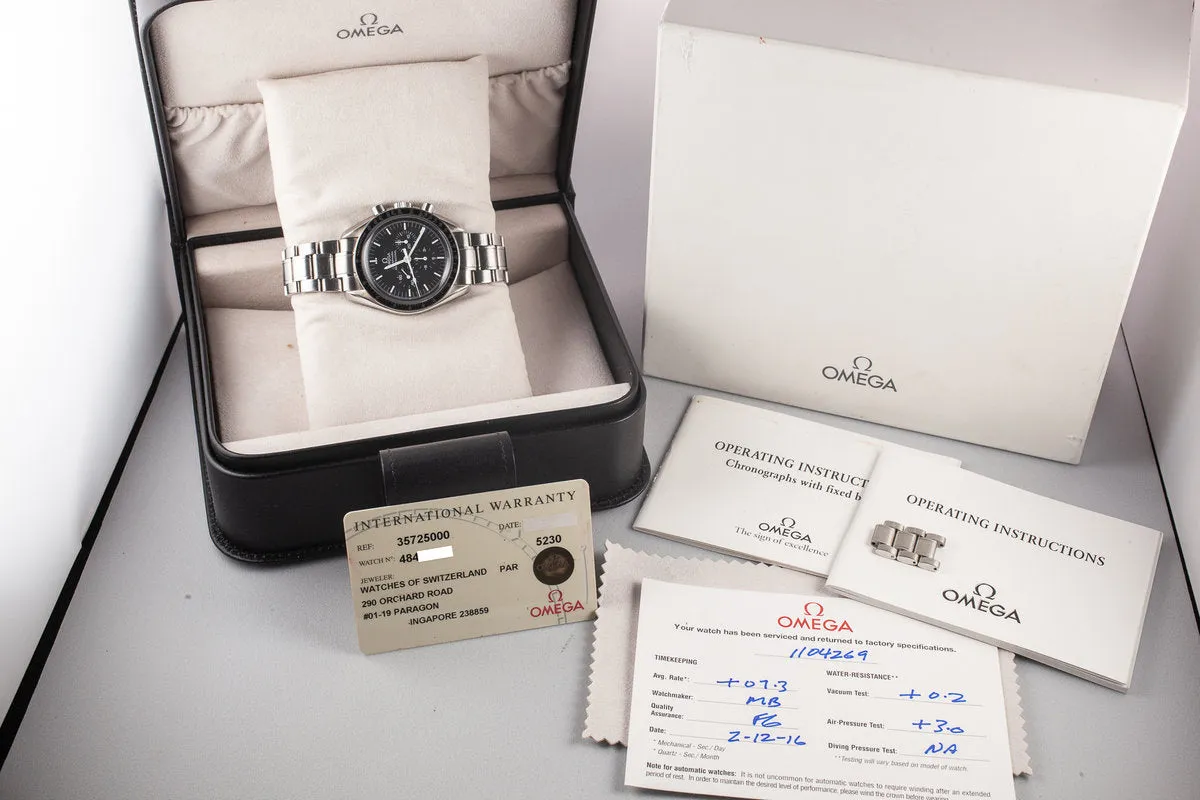 1990 Omega Speedmaster Professional 35725000 With Box and Papers