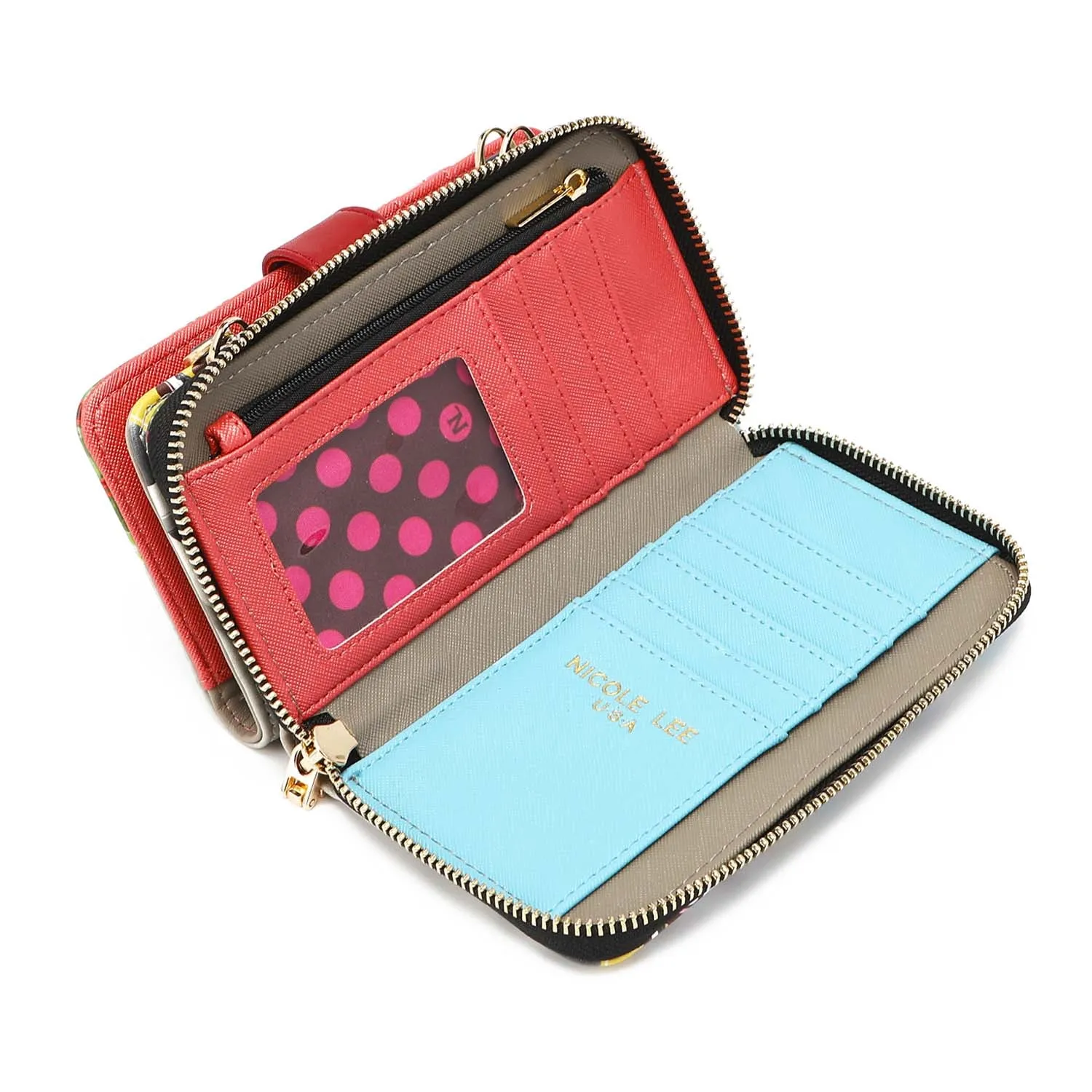 2 PIECE PHONE CASE CROSSBODY WALLET