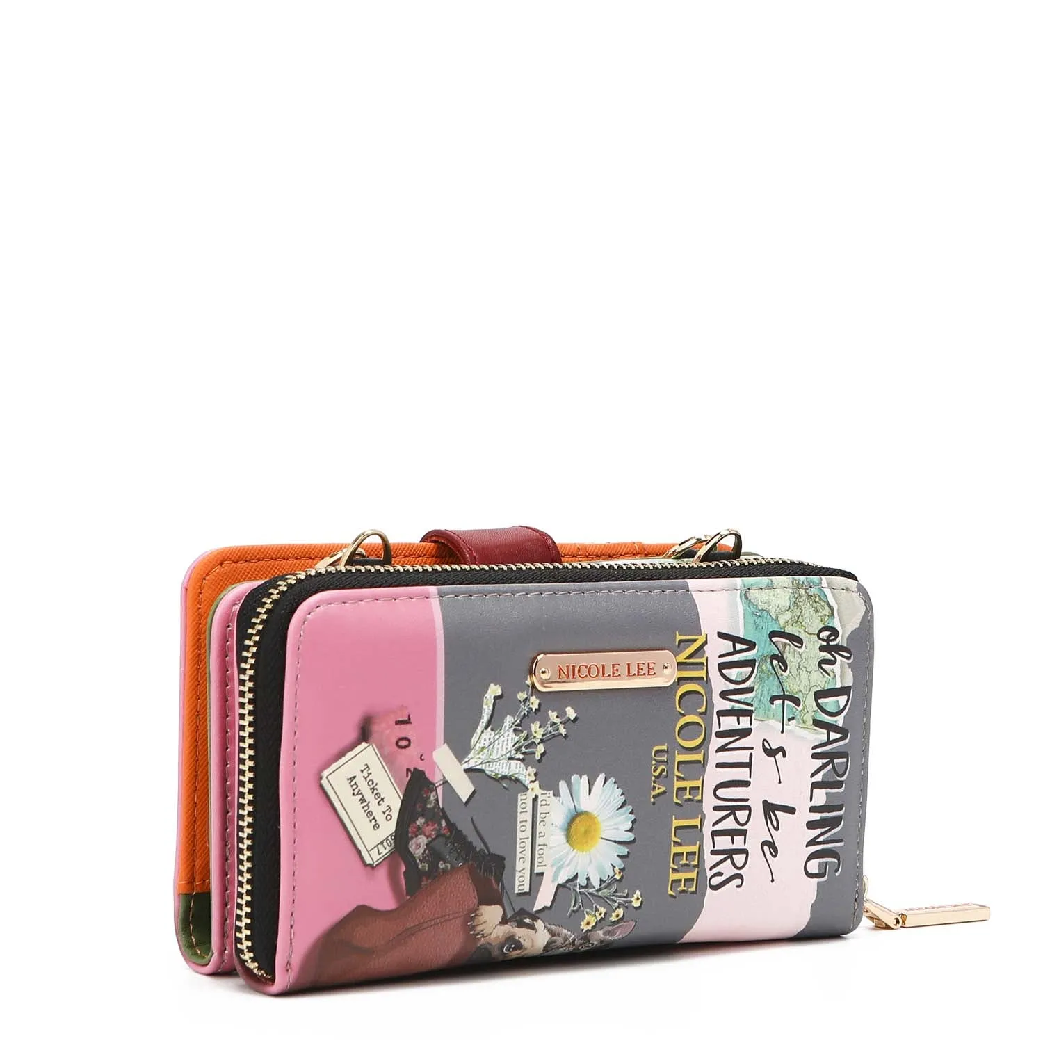 2 PIECE PHONE CASE CROSSBODY WALLET