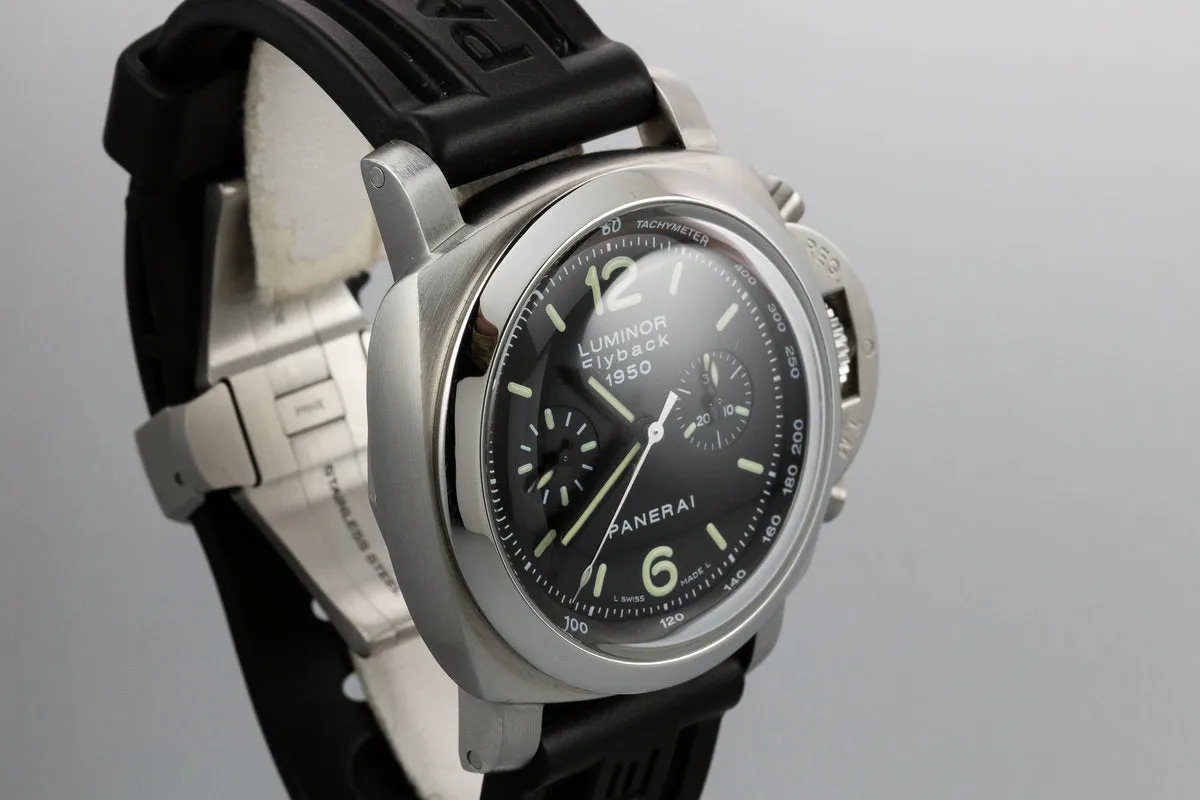 2008 Panerai Luminor Flyback 1950 Pam 212 with Box and Chrono Papers