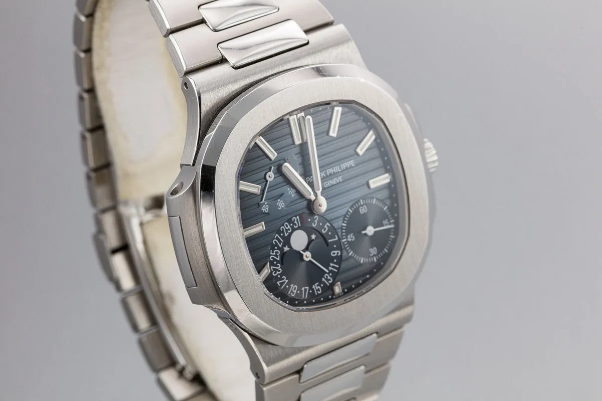 2014 Patek Philippe Nautilus 5712 /1A Blue Dial with Box and Papers