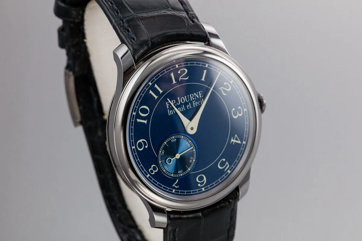 2016 F.P. Journe Chronometre Bleu with Box and Papers