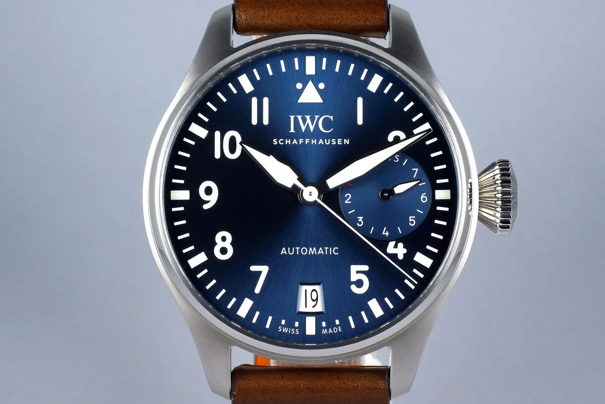 2016 IWC Big Pilot IW5009 Blue Dial with Box and Papers