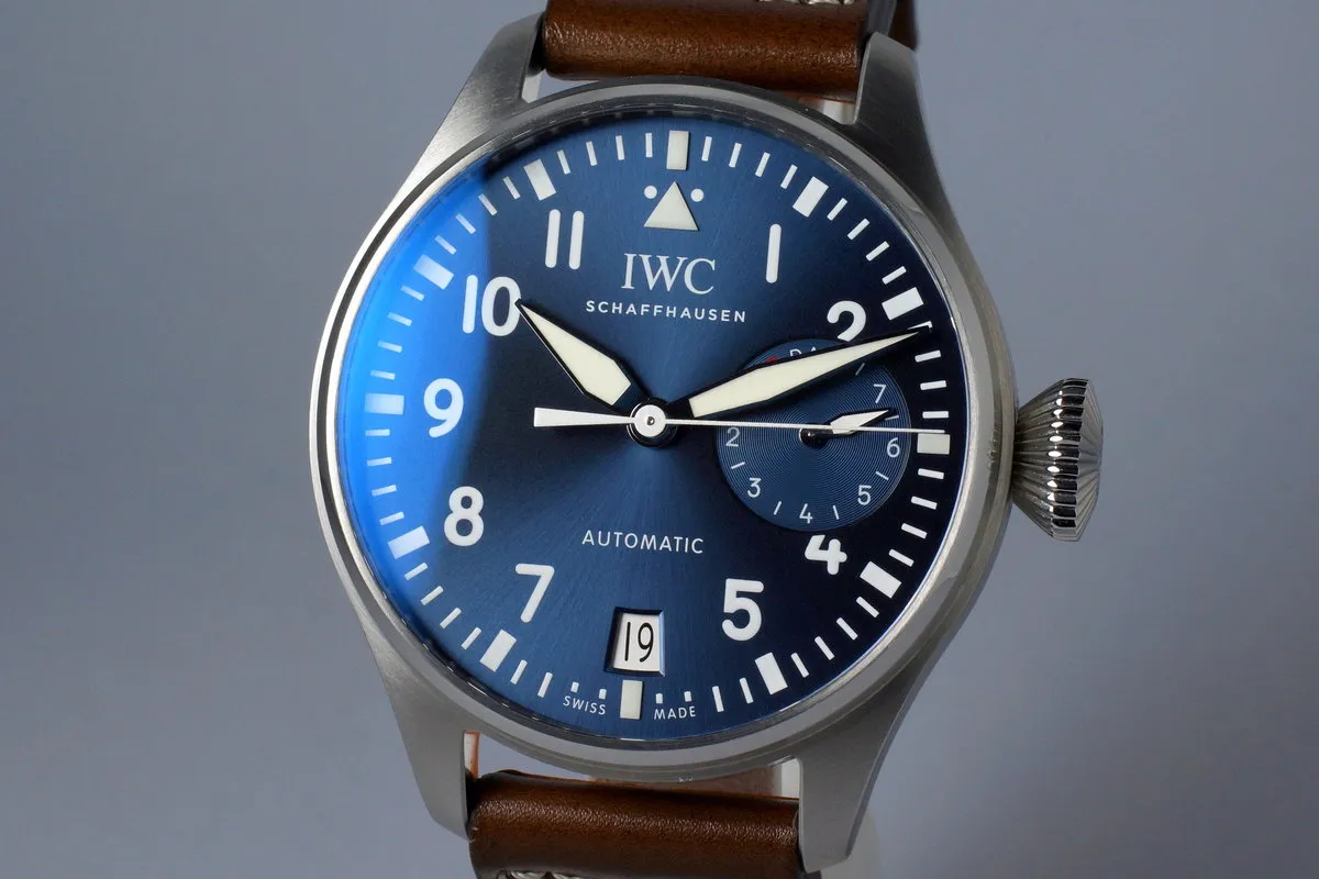 2016 IWC Big Pilot IW5009 Blue Dial with Box and Papers