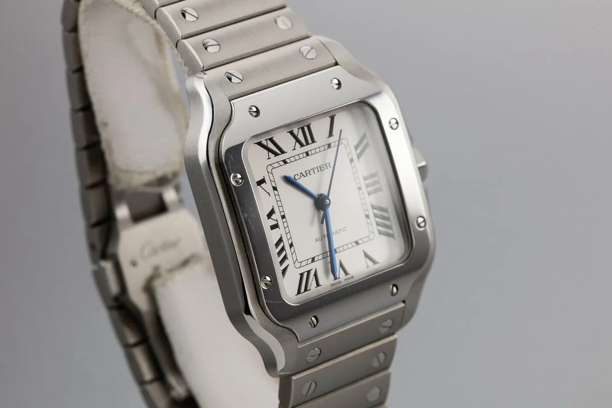 2018 Cartier Santos WSSA0010 with Box and Papers