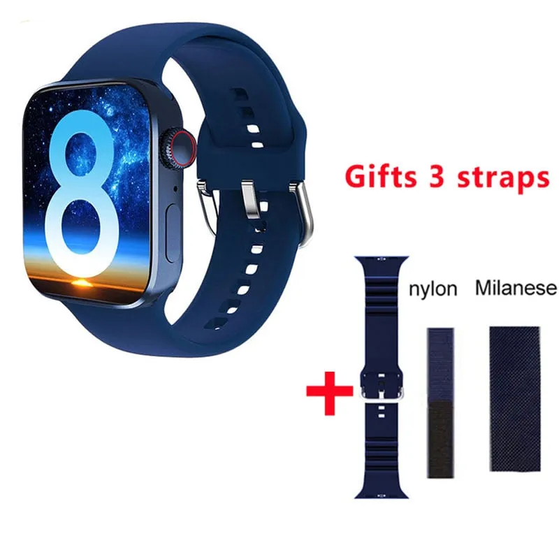 2022 NEW Smartwatch HW8 Max Men 1.99&quot; full screen NFC Right angle design bluetooth call Women Smart Watch PK DT7 W57 W27 HW22