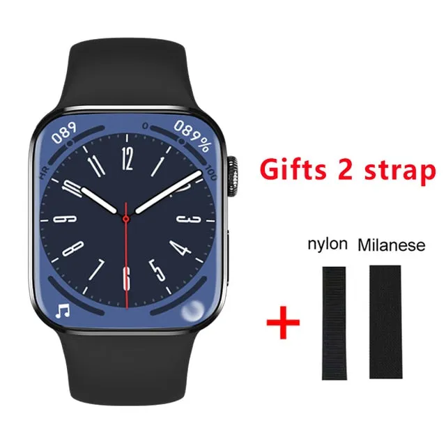 2022 NEW Smartwatch HW8 Max Men 1.99&quot; full screen NFC Right angle design bluetooth call Women Smart Watch PK DT7 W57 W27 HW22