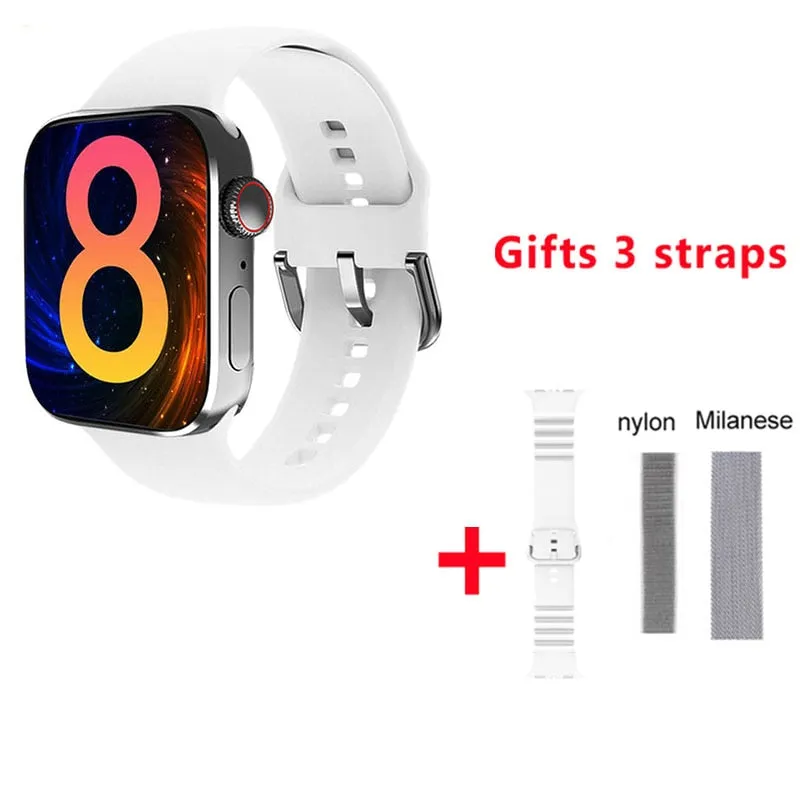 2022 NEW Smartwatch HW8 Max Men 1.99&quot; full screen NFC Right angle design bluetooth call Women Smart Watch PK DT7 W57 W27 HW22