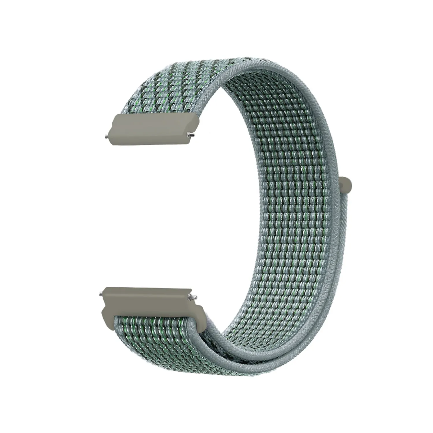 20mm SmartWatch Sport Loop Nylon Bands Charcoal