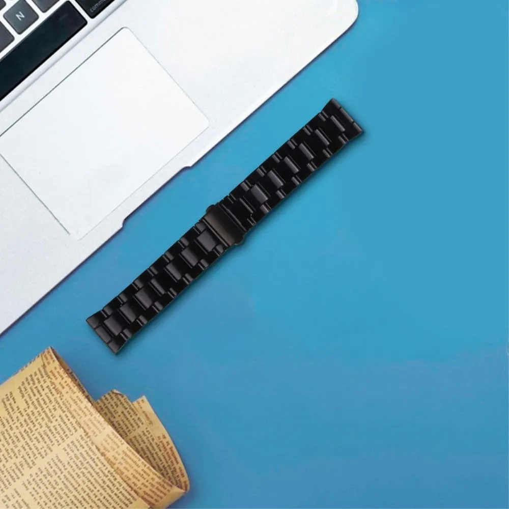 20mm smooth resin watch strap for Amazfit watch - Black