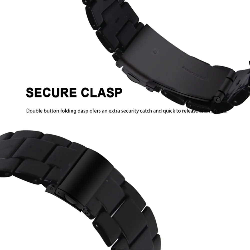 20mm smooth resin watch strap for Amazfit watch - Black