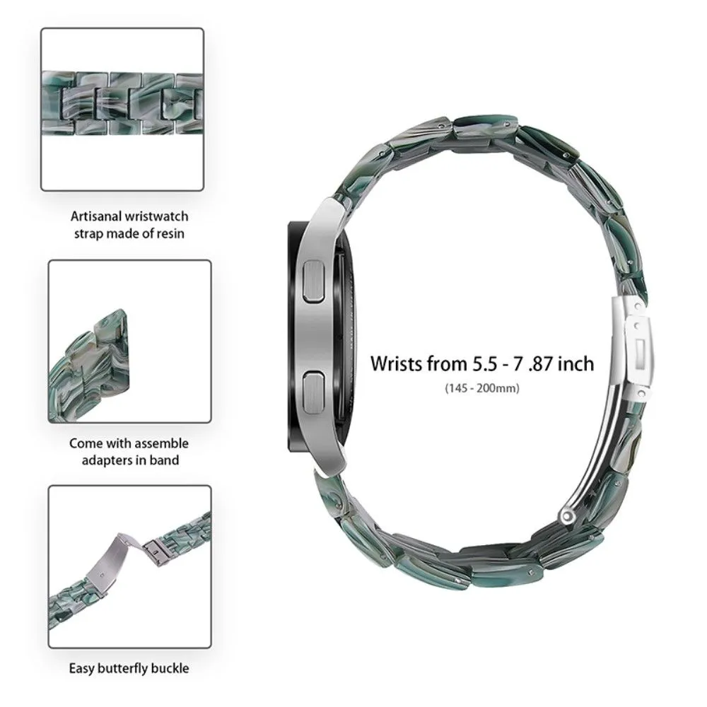 20mm smooth resin watch strap for Amazfit watch - Dazzle Green