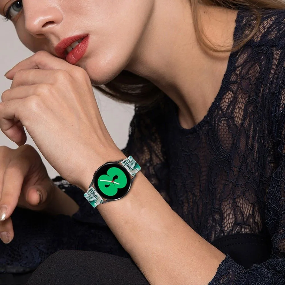 20mm smooth resin watch strap for Amazfit watch - Dazzle Green