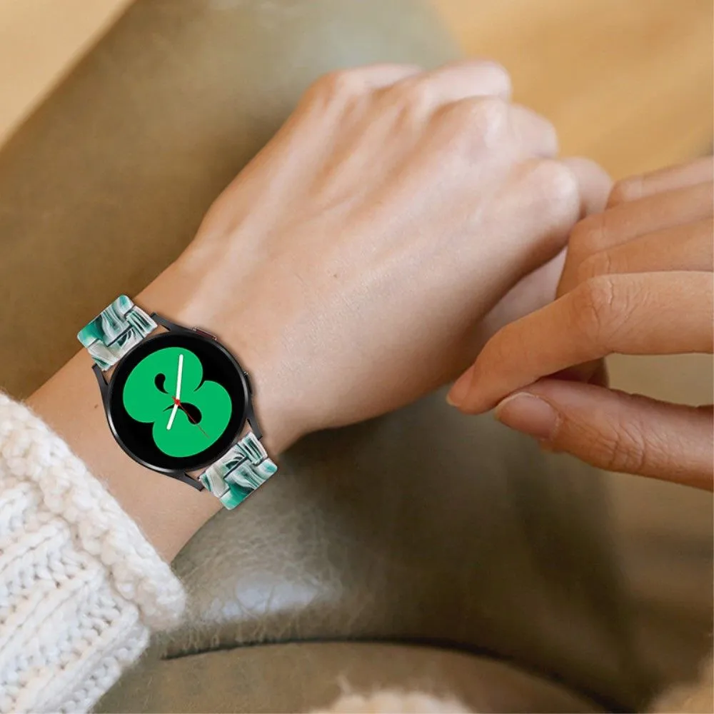 20mm smooth resin watch strap for Amazfit watch - Dazzle Green