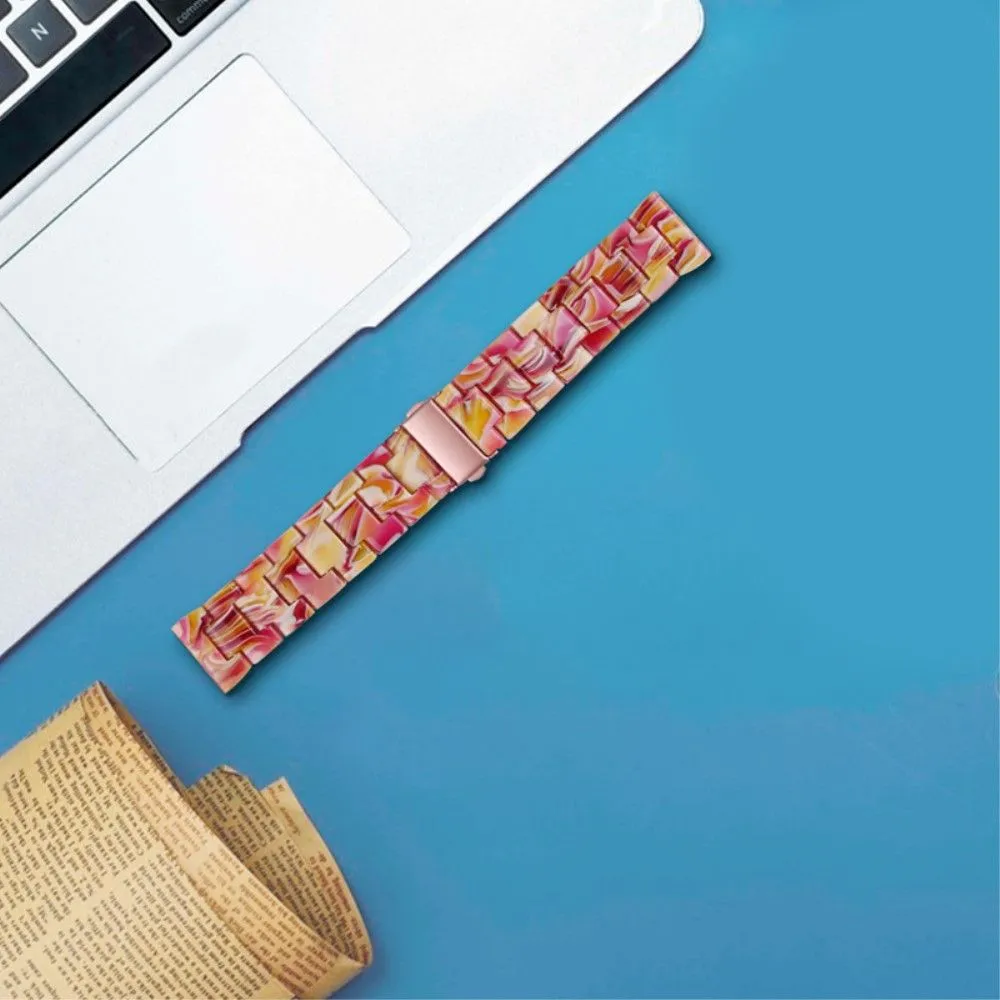 20mm smooth resin watch strap for Amazfit watch - Dazzle Red