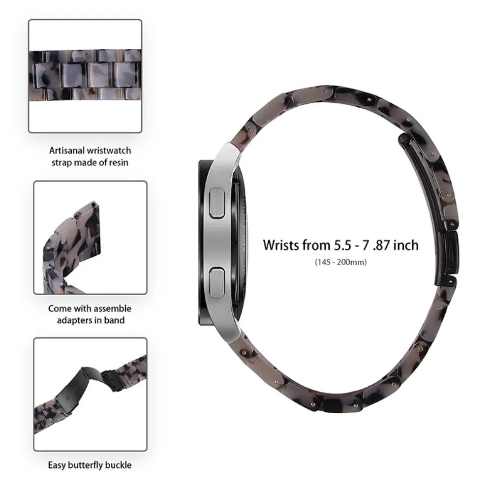 20mm smooth resin watch strap for Amazfit watch - Grey