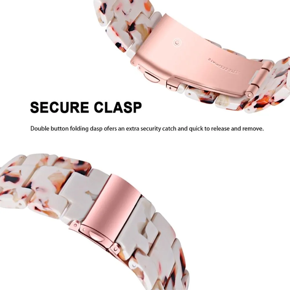 20mm smooth resin watch strap for Amazfit watch - Nougat Pattern