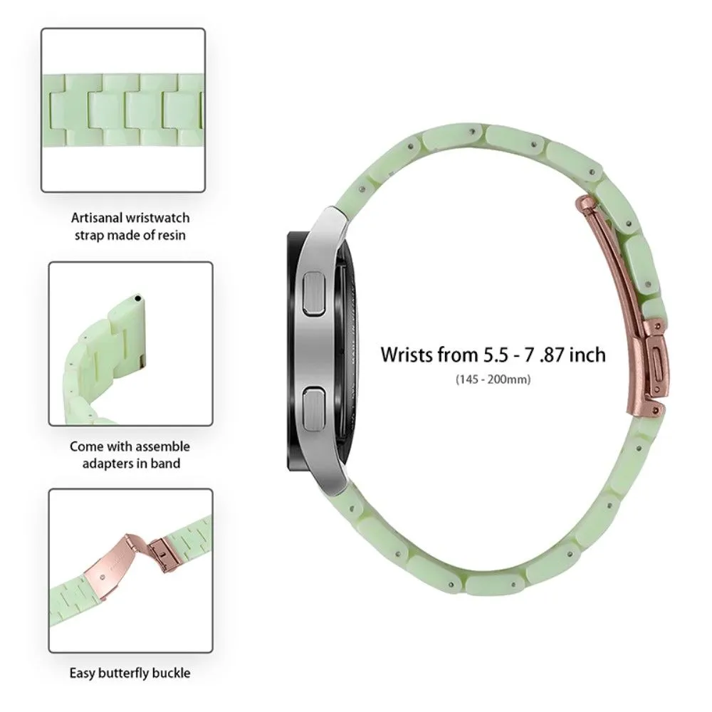 20mm smooth resin watch strap for Garmin watch - Avocado Green