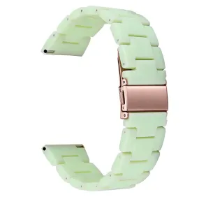 20mm smooth resin watch strap for Garmin watch - Avocado Green