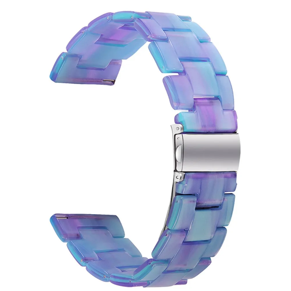 20mm smooth resin watch strap for Garmin watch - Blue / Purple