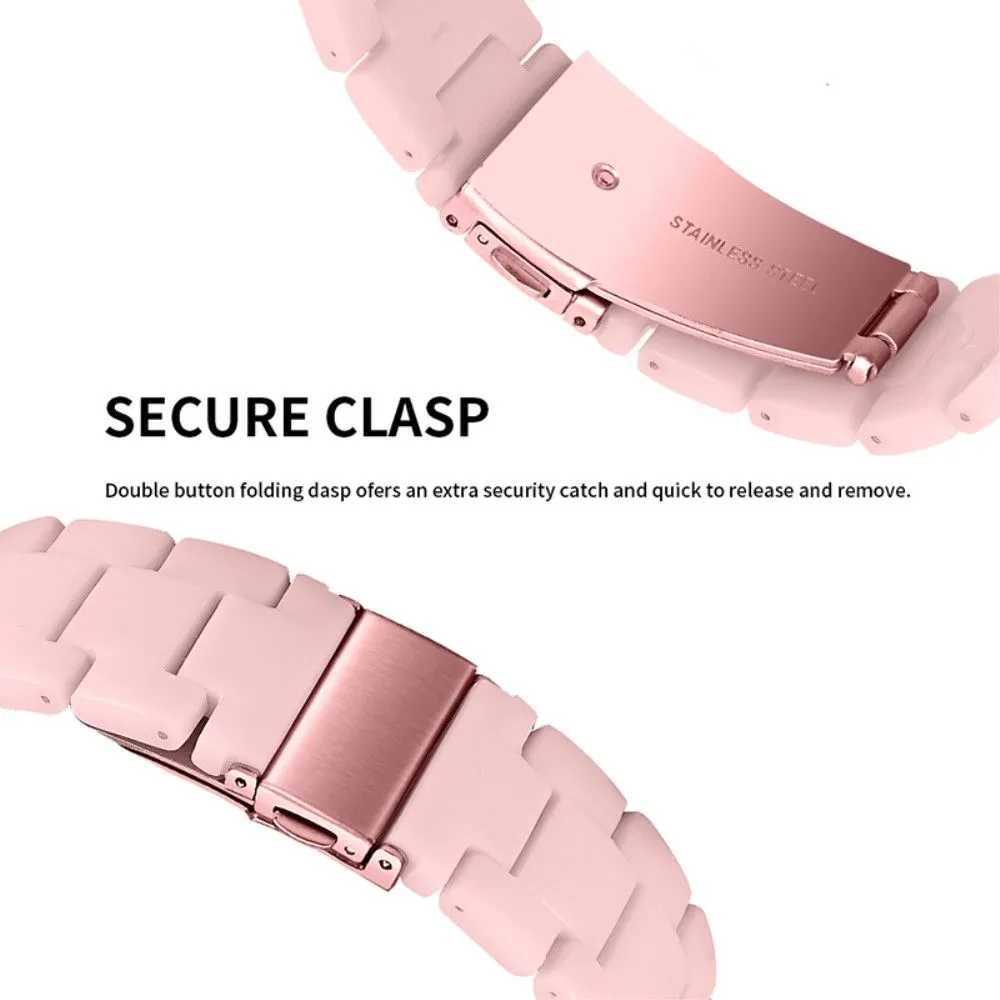 20mm smooth resin watch strap for Garmin watch - Pink