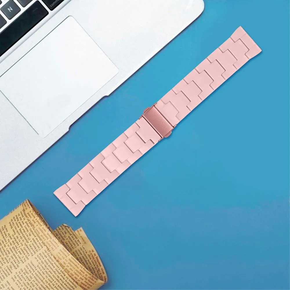 20mm smooth resin watch strap for Garmin watch - Pink