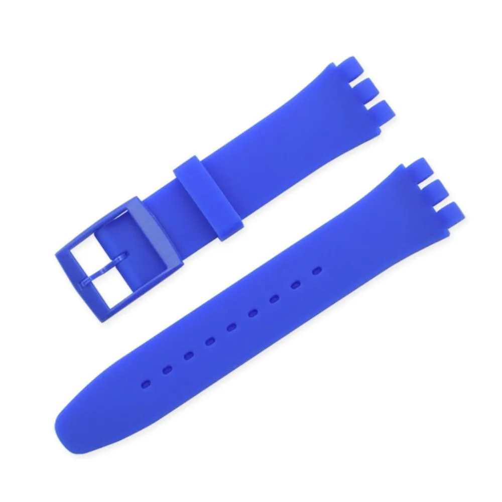 20mm Universal silicone watch strap - Dark Blue - 4