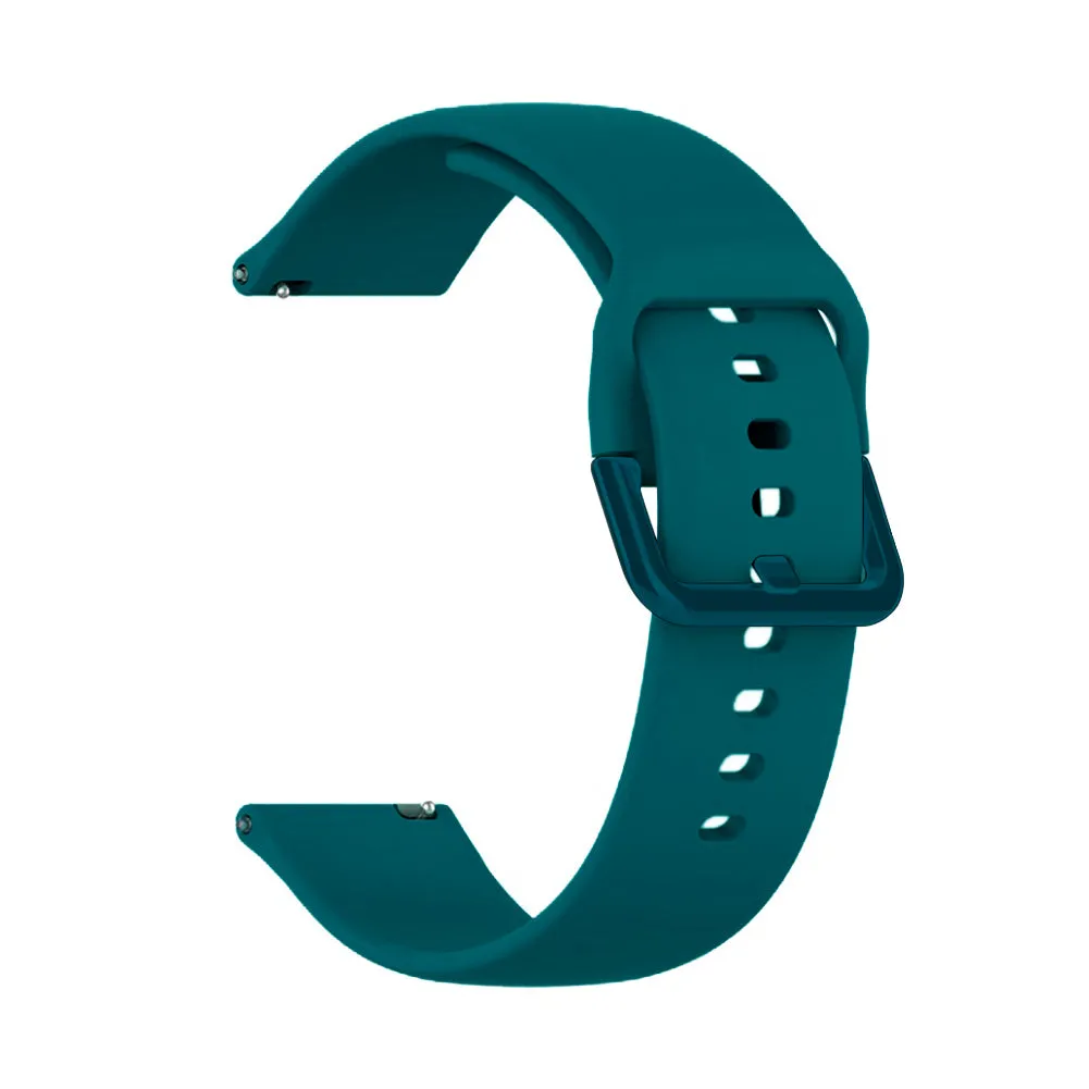 20mm universal Smartwatch Silicone Strap Dark Green