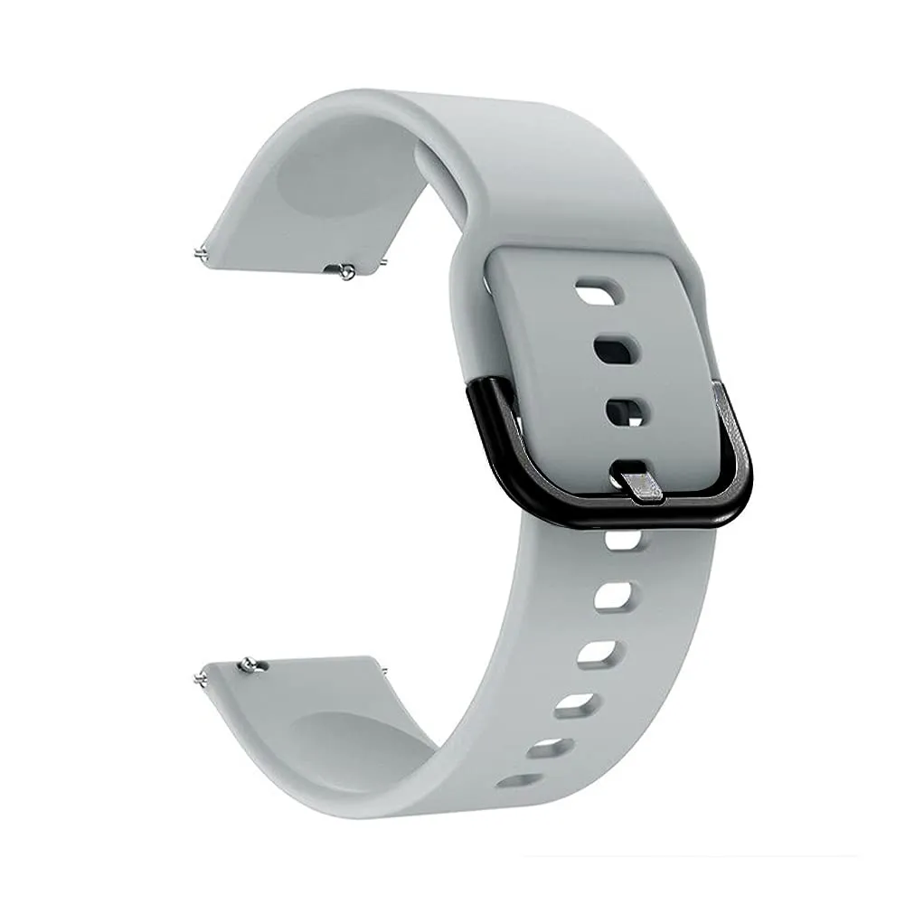 20mm universal Smartwatch Silicone Strap Onyx Black