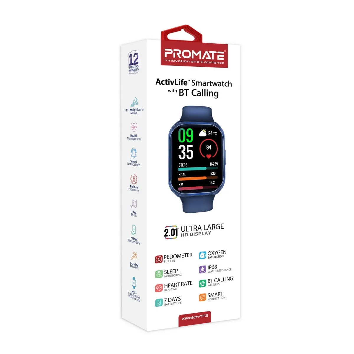 2.0" ActivLife™ Smartwatch with BT Calling