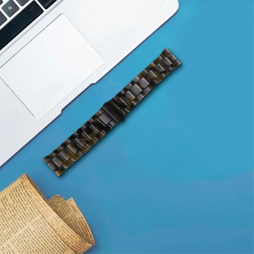 22mm resin style watch strap for Fossil watch - Army Green