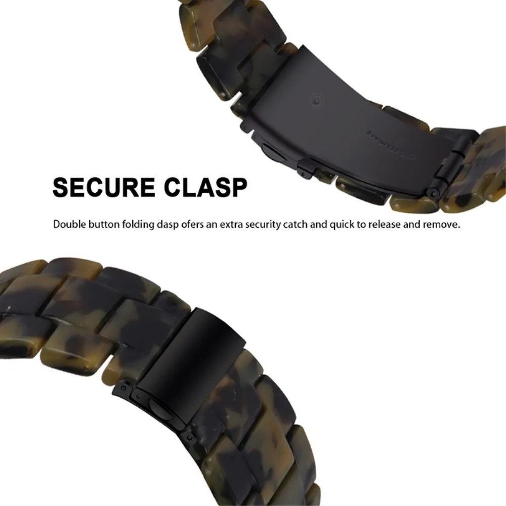 22mm resin style watch strap for Fossil watch - Army Green