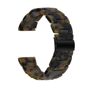 22mm resin style watch strap for Fossil watch - Army Green