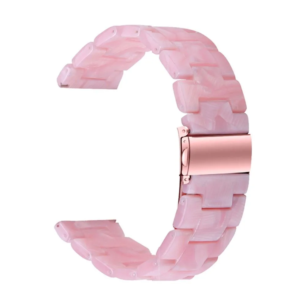 22mm resin style watch strap for Fossil watch - Pearl Pink