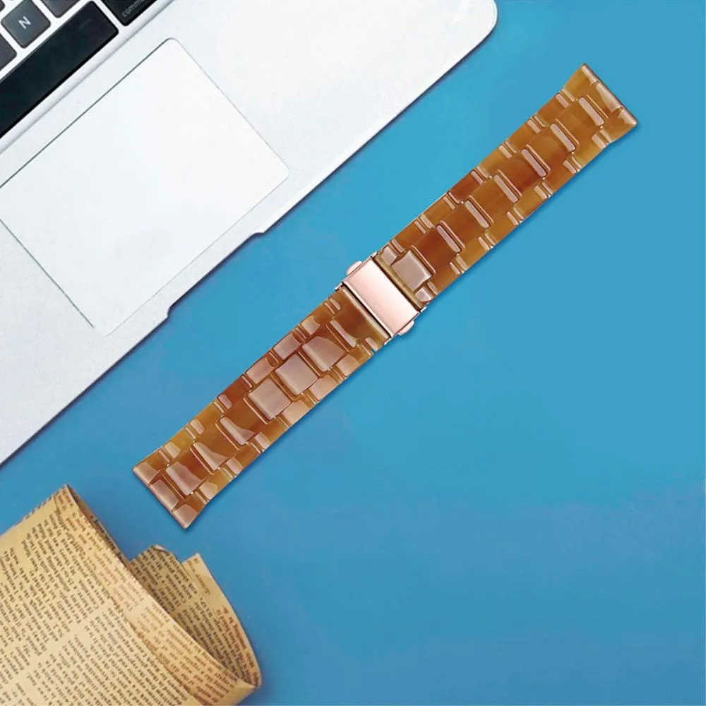 22mm resin stylish watch strap for Fossil watch - Caramel